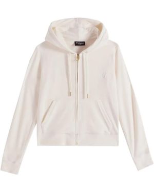 Juicy Couture Robertson Velour Hoodie - White