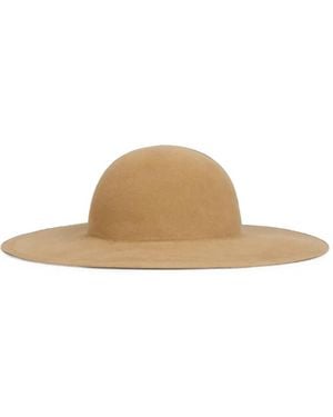 Alberta Ferretti Wide-Brimmed Hat - Brown