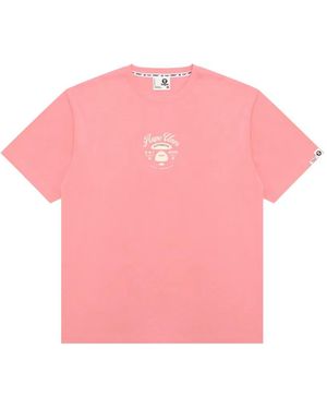 Aape By A Bathing Ape Printed T-Shirt - Pink