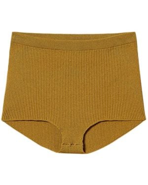 Twinset Knitted Mini Shorts - Natural