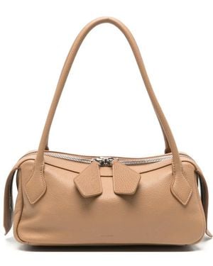 MINOBOSSI Sac Cabas Anna En Cuir - Neutre