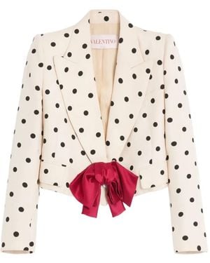 Valentino Garavani Plusdepois-Print Blazer - Pink