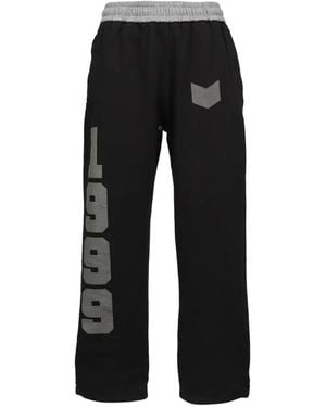 DIARY 1999 Graphic-Print Track Trousers - Black