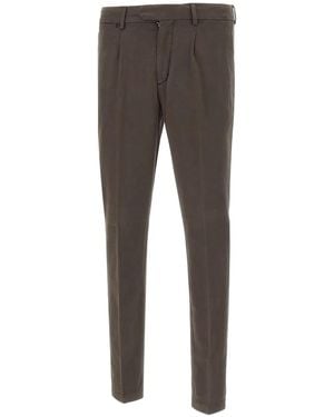 Devore Pantalon À Design Plissé - Gris