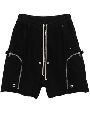 Rick Owens Shorts Sportivi Con Coulisse E Tasca Con Zip - Nero