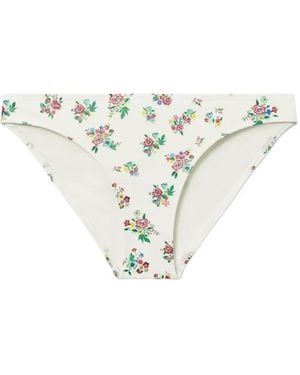 Tory Burch Bikinihöschen Mit Print - Weiß