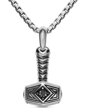 David Yurman Thor Hammer Amulet - Wit
