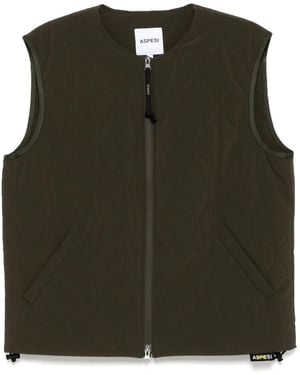 Aspesi Water Repellent Waistcoat - Green