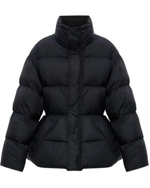 Balenciaga Peplum puffer jacket - Schwarz