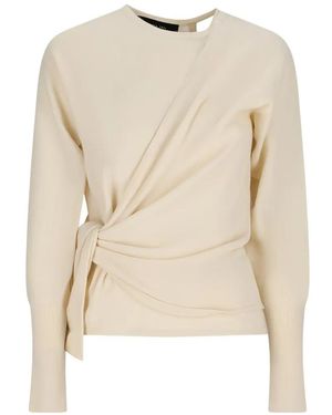FEDERICA TOSI Wrapped Top - Natural
