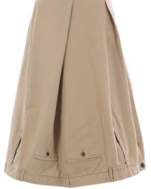 HODAKOVA Cotton Midi Skirt - Natural