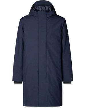 Save The Duck Barry Hooded Coat - Blue