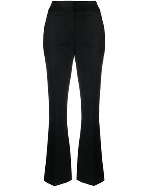 Genny Laminated Flared Pants - Black