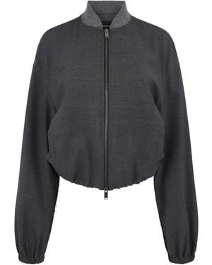 Fabiana Filippi Zip-Up Bomber Jacket - Black