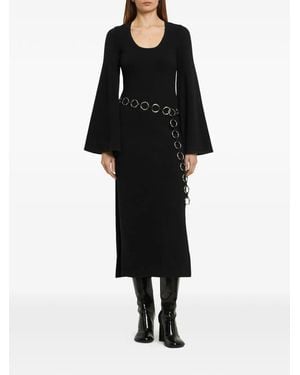 Michael Kors Robe Ceinturée À Manches Évasées - Black