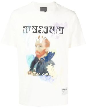 Musium Div. T-Shirt Con Stampa Grafica - Bianco