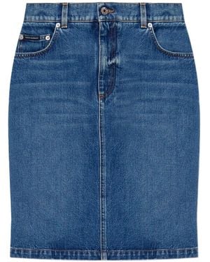 Dolce & Gabbana ミニデニムスカート - ブルー