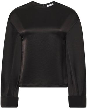 JW Anderson Bluse Mit Umgeschlagenen Bündchen - Schwarz