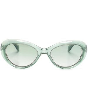 Mr. Leight Selma Zonnebril Met Ovalen Montuur - Groen