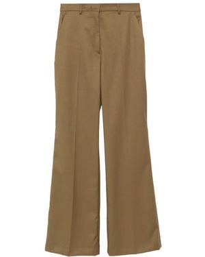 Manuel Ritz Wide-Leg Tailored Pants - Natural