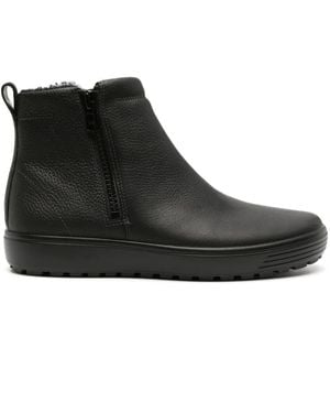 Ecco Soft 7 Tred レザーブーツ - ブラック
