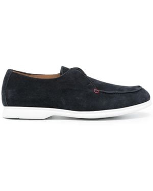 Kiton スエード ローファー - ブルー