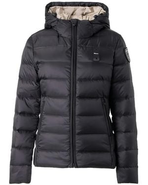Blauer Charme Hooded Padded Jacket - Black