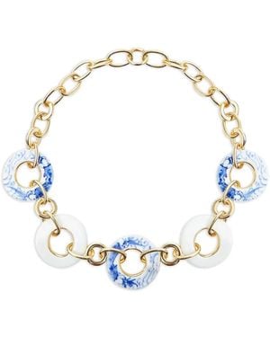 Shanghai Tang X Jacky Tsai Porcelain Necklace - Metallic