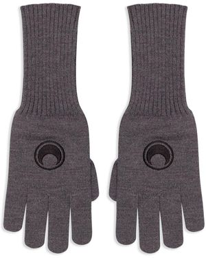 Marine Serre Lunghi Gloves - Grey