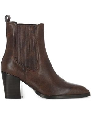 Bruno Premi Elasticated-Side Panel Ankle Boots - Brown