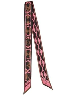 PUCCI Seidenbandeau Mit Print - Weiß