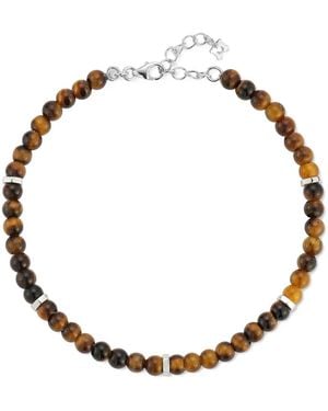 Mateo Hex Nut Tiger's Eye Bracelet - Metallic