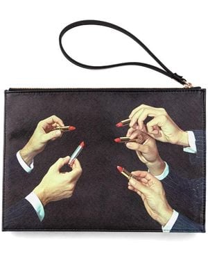 Seletti Lipstick Toiletpaper Pouch - Blue