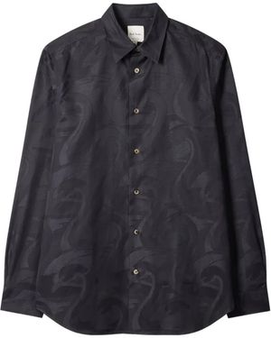 Paul Smith Swan Pattern Shirt - Blue
