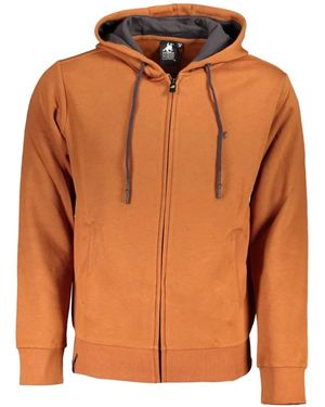 U.S. Grand Zip-Up Kangaroo-Pocket Hoodie - Orange