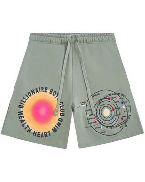 BBCICECREAM Aura Graphic-Print Shorts - Green