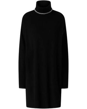Pinko Fogo Roll-Neck Mini Dress - Black