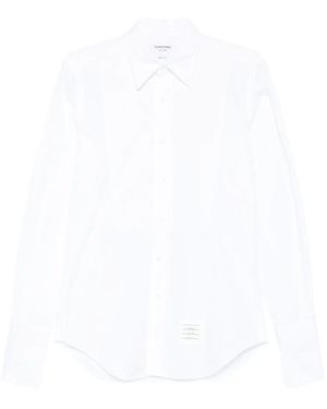 Thom Browne 3-Stripes Logo Shirt - White