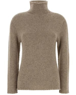 The Row Mariam Cashmere Sweater - Brown