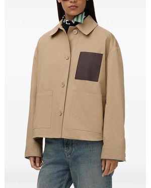 Loewe Logo-Detail Pocket Jacket - Natural