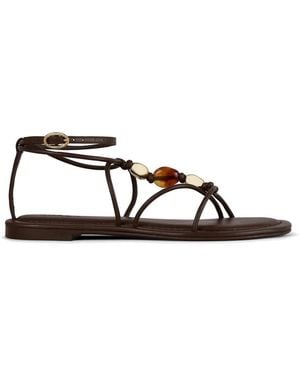 Ba&sh Sandalias Caya Con Cuentas - Blanco
