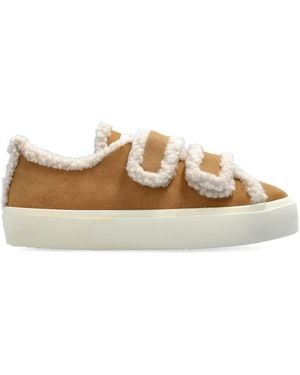 Inuikii Trimmed touch-straps low-top sneakers - Braun