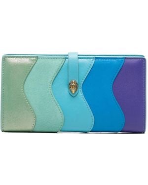 Kurt Geiger Kensington Wavy Leather Wallet - Blue