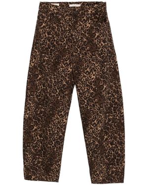 Levi's Leopard-Print Jeans - Brown