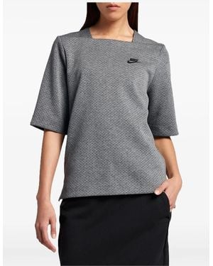 Nike T-Shirt Technique En Molleton - Grey