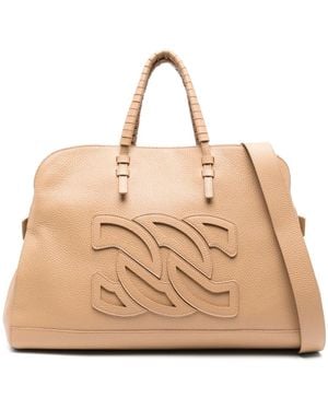 Casadei Park Avenue ハンドバッグ - ナチュラル