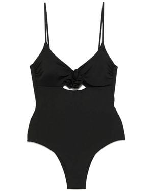 Fisico Cut Out-Detail Swimsuit - Black