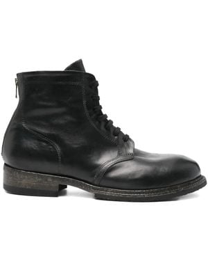 shotof Bottes Zippées À Lacets - Noir