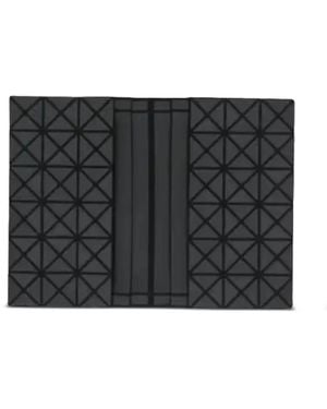 Issey Miyake Geometric-Pattern Wallet - Noir