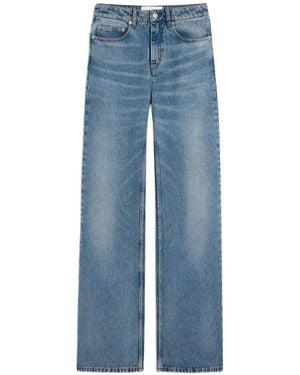 Ami Paris Flare-Fit Cotton Jeans - Blue